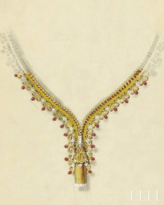 창의성과 탁월한 기술력을 상징하는 지프 네크리스의 디자인.