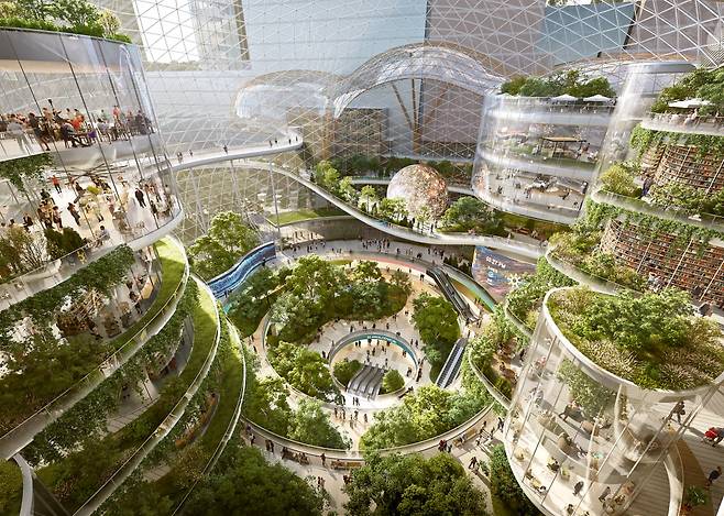 서울고속버스터미널 복합개발 사업으로 조성될 예정인 '아트리움'의 모습. 서울시 제공