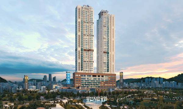 지원건설은 부산진구 부전동에 지상 40층 아파트 및 도시형 생활주택 등 416세대 규모의 ‘서면 지원더뷰 드림’을 공급한다.  지원건설 제공