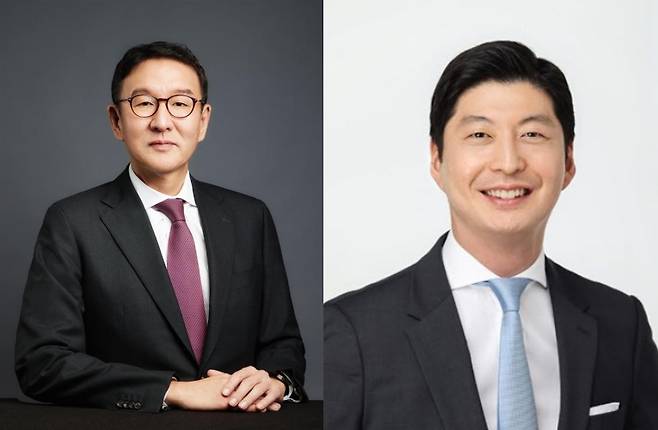허용수 GS에너지 부회장(왼쪽)과 허세홍 GS칼텍스 부회장. GS그룹 제공&nbsp;