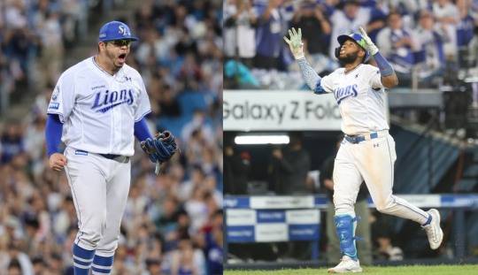 후라도(왼쪽)와 디아즈