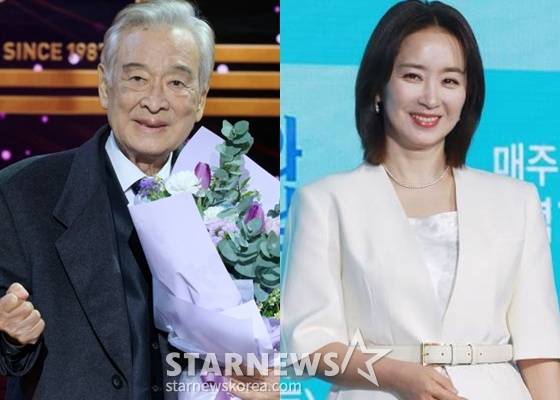 故이순재, 윤유선 /사진=스타뉴스