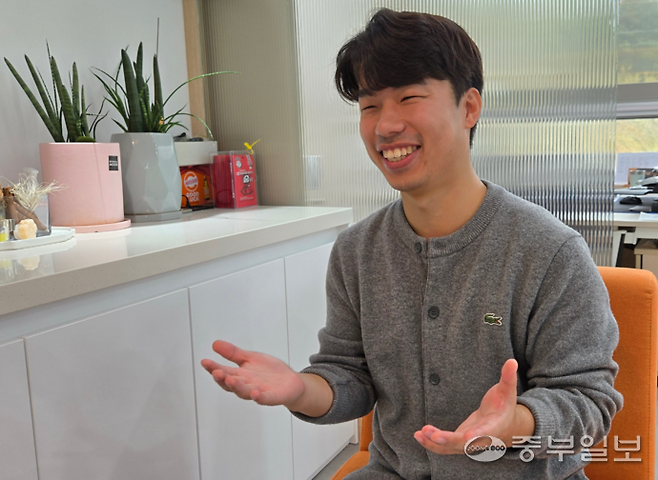 양주시청 정겨운 주무관이 중부일보와 인터뷰를 하고 있다. 사진=박홍기 기자