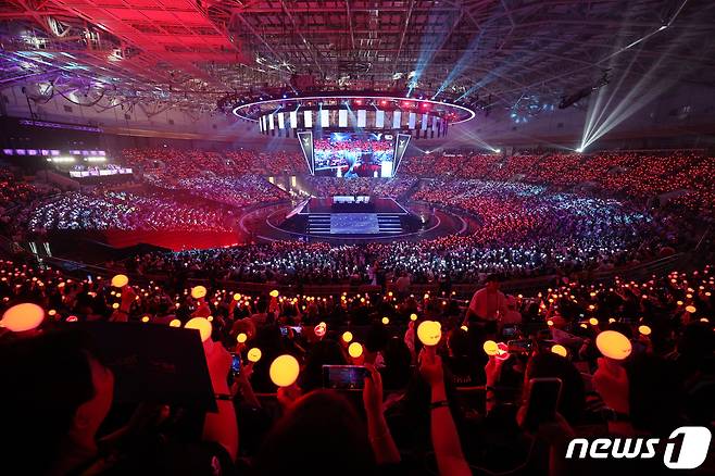 '2024 리그오브레전드 챔피언스 코리아(LCK) 스프링' 결승전.(자료사진. 재판매 및 DB금지)/뉴스1 DB