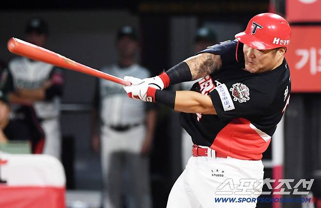 29일 수원KT위즈파크에서 열린 KBO리그 KT 위즈와 KIA 타이거즈의 경기. 최형우가 타격을 하고 있다. 수원=박재만 기자 pjm@sportschosun.com/2025.08.29/