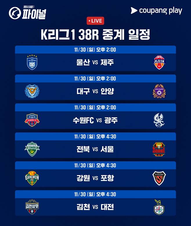 쿠팡플레이 12월 1주차 추천작 (제공: 쿠팡플레이)