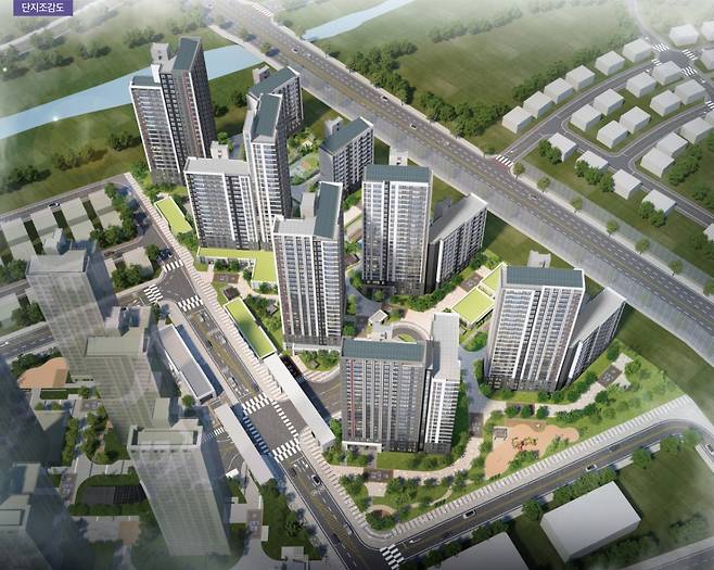 남양주왕숙 B-17 단지 조감도. /사진제공=LH