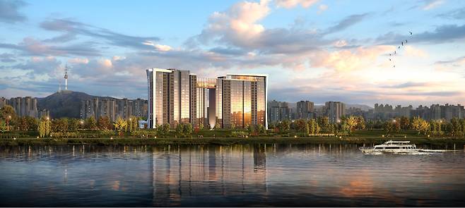 이촌 우성아파트 리모델링사업 투시도. /SK에코플랜트 제공