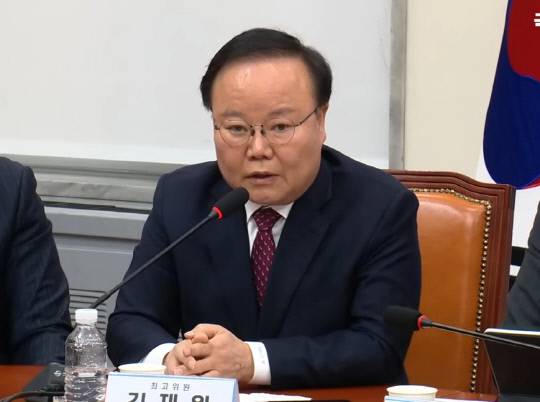 국민의힘 김재원 최고위원이 24일 최고위원회의에서 발언하고 있다. 국민의힘TV 캡처