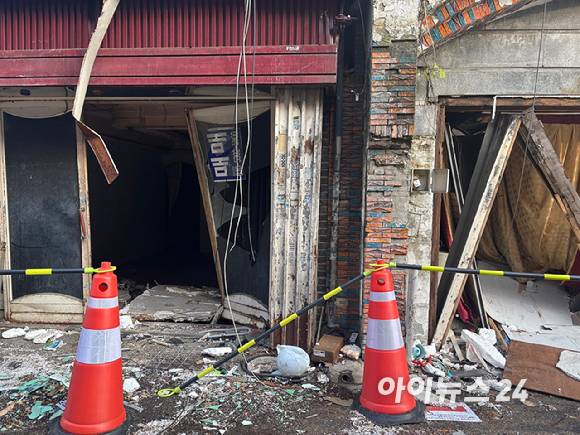 철거가 진행 중인 성북구 하월곡동 내 미아리 텍사스촌 내 골목. 2025.11.26 [사진=김민지 기자]