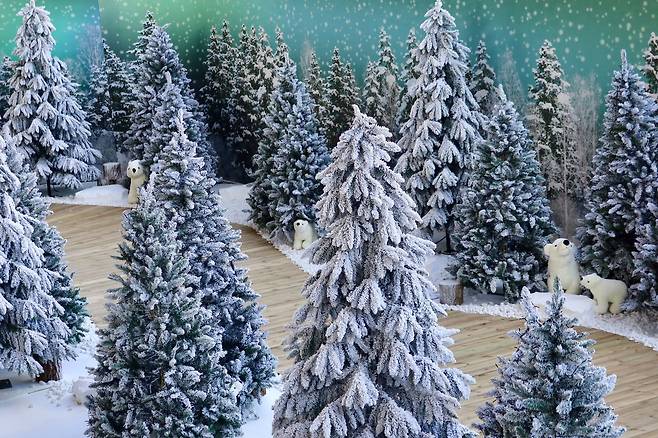 크리스마스 빌리지 부산 세팅