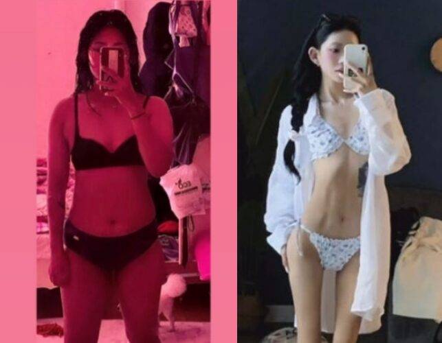 최준희가 다이어트 전후 모습을 공개했다. 사진=최준희 인스타그램