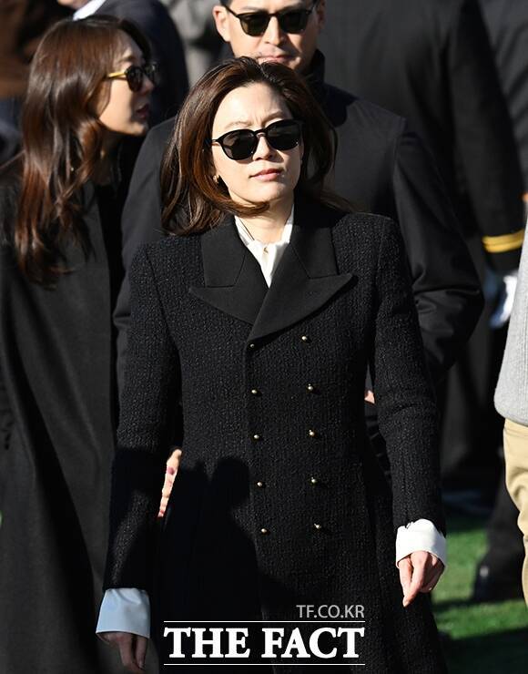 임세령 대상홀딩스 부회장이 임관식에 참석하고 있다. /창원=박헌우 기자