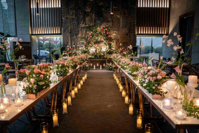 반얀트리 서울에서 제안한 마이크로 웨딩 '그라넘 디너 파티'. 반얀트리 서울 제공