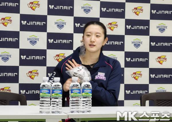 이다현은 이날 손가락 부상을 딛고 선발 출전했다. 사진(수원)= 김재호 기자