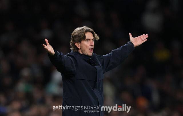 토마스 프랑크 감독이 29일 풀럼과 경기에서 아쉬운 표정을 짓고 있다. /게티이미지코리아