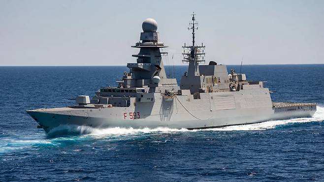 컨스털레이션급 호위함의 원형인 이탈리아 해군 카를로 베르가미니급 호위함. 게티이미지