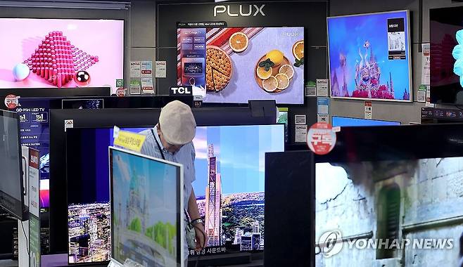 국내 TV 시장 [연합뉴스 자료사진]