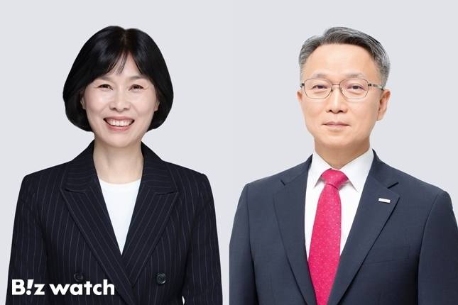 최은주 삼성금거래소 대표이사 부사장(왼쪽), 이춘원 대한전선 전무./사진=호반그룹