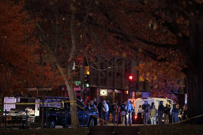 26일(현지시간) 미국 워싱턴D.C에서 총격 사건이 발생해 주방위군 2명이 중태에 빠졌다. (사진=AFP)