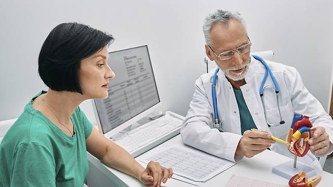 여성의 폐경기를 전후로 심혈관 질환의 위험성이 증가한다｜출처: 클립아트코리아