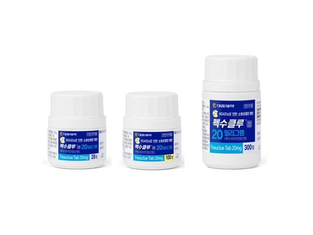 펙수클루 20mg 전 용량. 대웅제약 제공