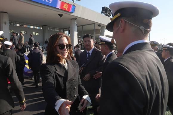 임세령 대상홀딩스 부회장이 28일 경남 창원시 진해구 해군사관학교에서 열린 ''에 참석하고 있다. 2025.11.28 [사진=연합뉴스]