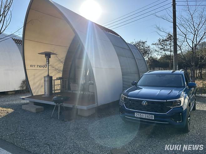 겨울 캠핑을 즐기기 위해 아틀라스를 직접 운전해 서울 종로구에서 경기도 양평에 위치한 글램핑장까지 왕복 약 100km 구간을 달렸다. 송민재 기자&nbsp;