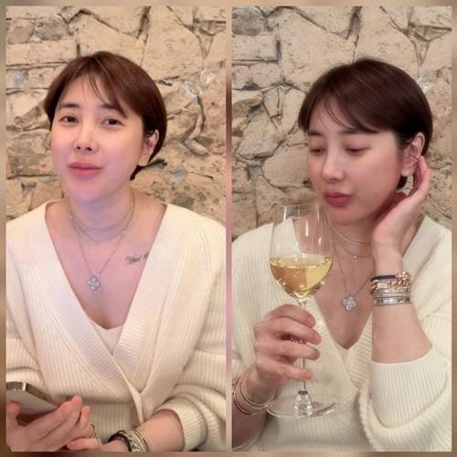 가수 서인영이 달라진 얼굴선과 함께 근황을 공개했다. 사진=SNS