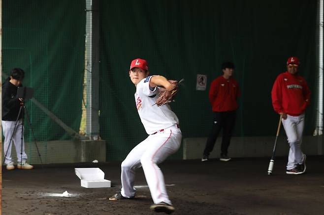 ▲ 150km 이상을 언제든지 던질 수 있는 선발 자원으로 기대를 모으는 조요한 ⓒSSG랜더스