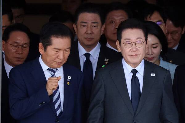 정청래 민주당 대표와 이재명 대통령. /뉴스1