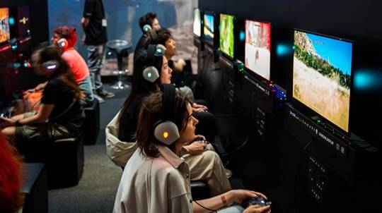 지난 8월 20~24일 열린 독일 게임스컴 내 붉은사막 시연 현장. 사진 제공 : 펄어비스