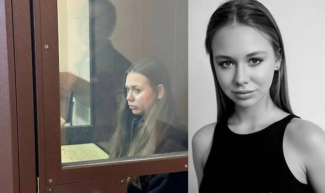 [뉴시스] 최근 모스크바 법원이 바르바라 볼코바(23) 우랄항공 승무원에게 징역 7년 형을 선고했다. (사진=더선 캡처) *재판매 및 DB 금지