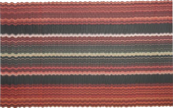 전병삼, 'WAVE__20250914003__BUTTERFLY', Stacking printed photographs, 122 x 76 cm(2025). 갤러리그림손 제공