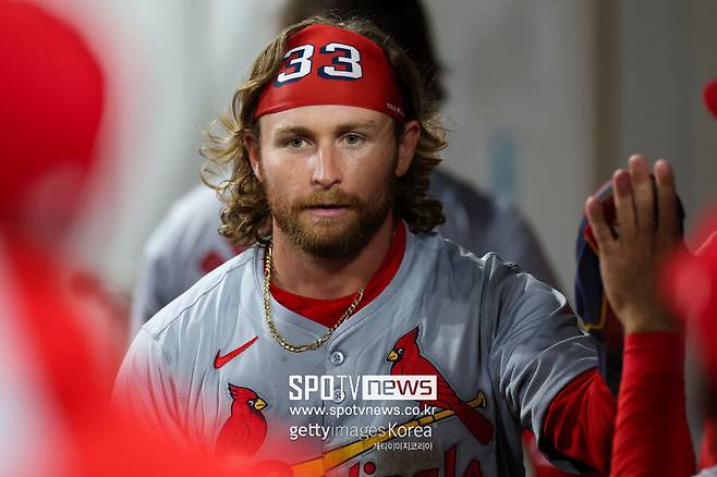 ▲ 세인트루이스 카디널스 유틸리티 플레이어 브렌든 도노반이 트레이드 시장에 나올 가능성이 제기되고 있다.