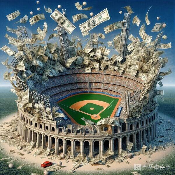 샐러리캡은 야구계의 뜨거운 논쟁거리다(사진=Bing AI)