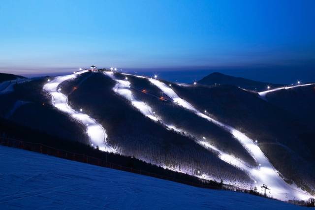 ▲ 하이원리조트 스키장 전경.