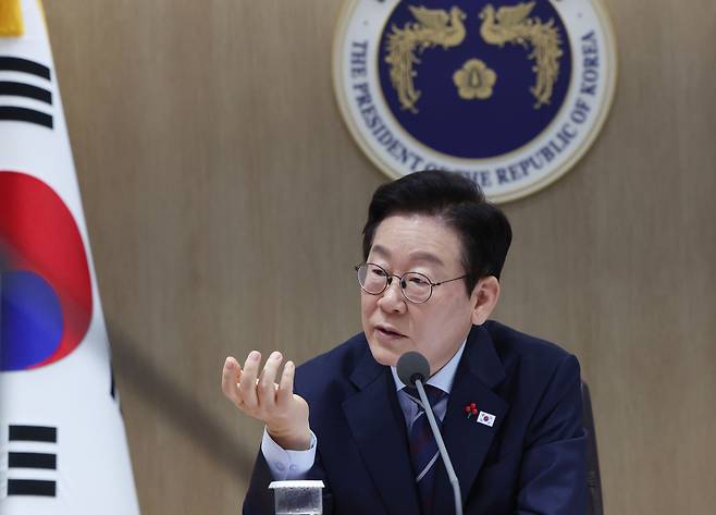 President Lee Jae Myung speaks during a cabinet meeting at the presidential office in Yongsan, central Seoul on Dec. 2. [JOINT PRESS CORPS]