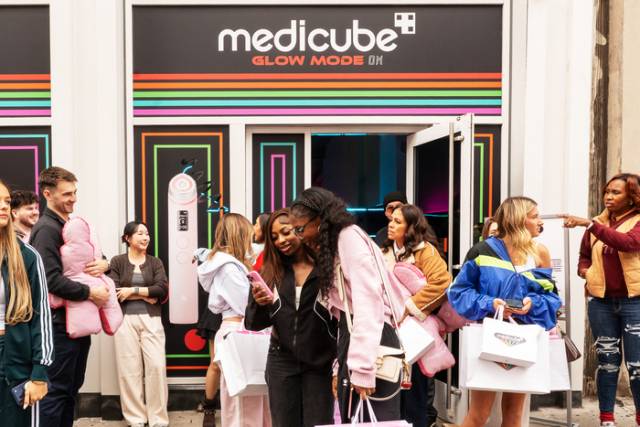 메디큐브 미국 뉴욕 팝업스토어. 사진 제공=에이피알