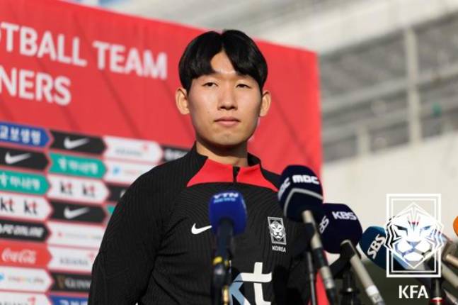 대한민국 축구대표팀 소집 당시 홍현석. /사진=대한축구협회 제공