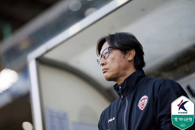 김정수 제주SK 감독 대행. /사진=한국프로축구연맹 제공