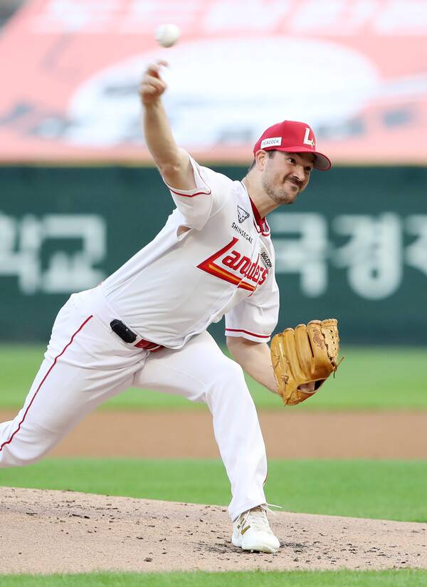 31일 SSG의 선발투수 드루 앤더슨. (사진=SSG 랜더스)