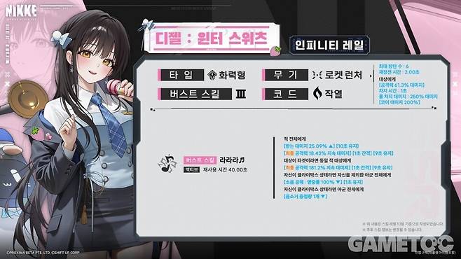 디젤: 윈터 스위츠 스킬 (사진=레벨 인피니트)