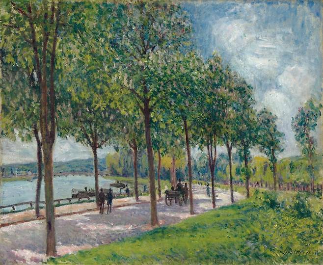 알프레드 시슬레 '밤나무 길'./국립중앙박물관