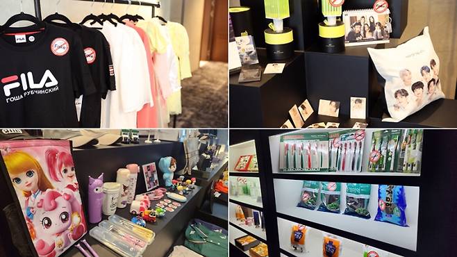 지난해 열린 민·관 협력 위조상품 대응강화 컨퍼런스에 전시된 가품들. 특허청