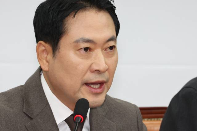 ▲국민의힘 장동혁 대표가 4일 서울 여의도 국회에서 열린 최고위원회의에서 발언하고 있다. ⓒ연합뉴스