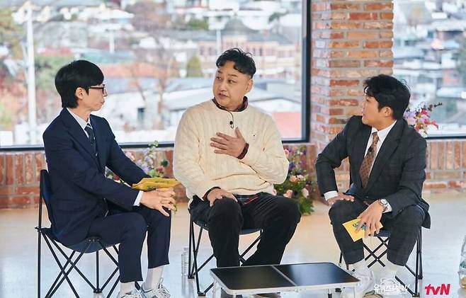 ▲ 유재석, 김수용, 조세호(왼쪽부터). 출처| '유퀴즈' 인스타 캡처