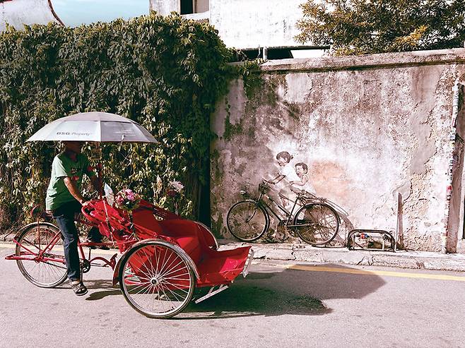 ‘자전거를 탄 아이들’ 벽화