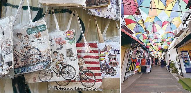 (좌)아르메니안 거리의 우산 골목 (우)아르메니안 거리에 있는 기념품 상점