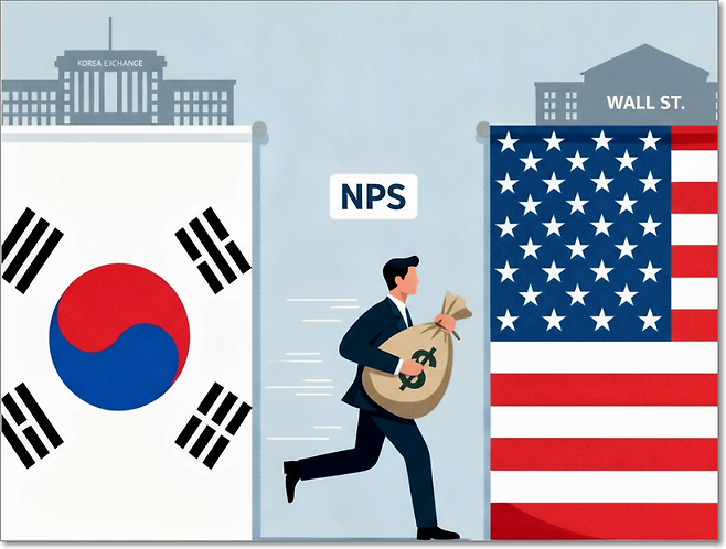 국민연금은 전체 자산의 60% 이상을 해외에 투자한다